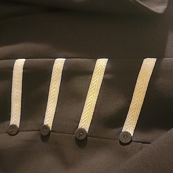 Allen B. by Allen Schwartz Black Jacket with Gold Details - Picture 2 of 4